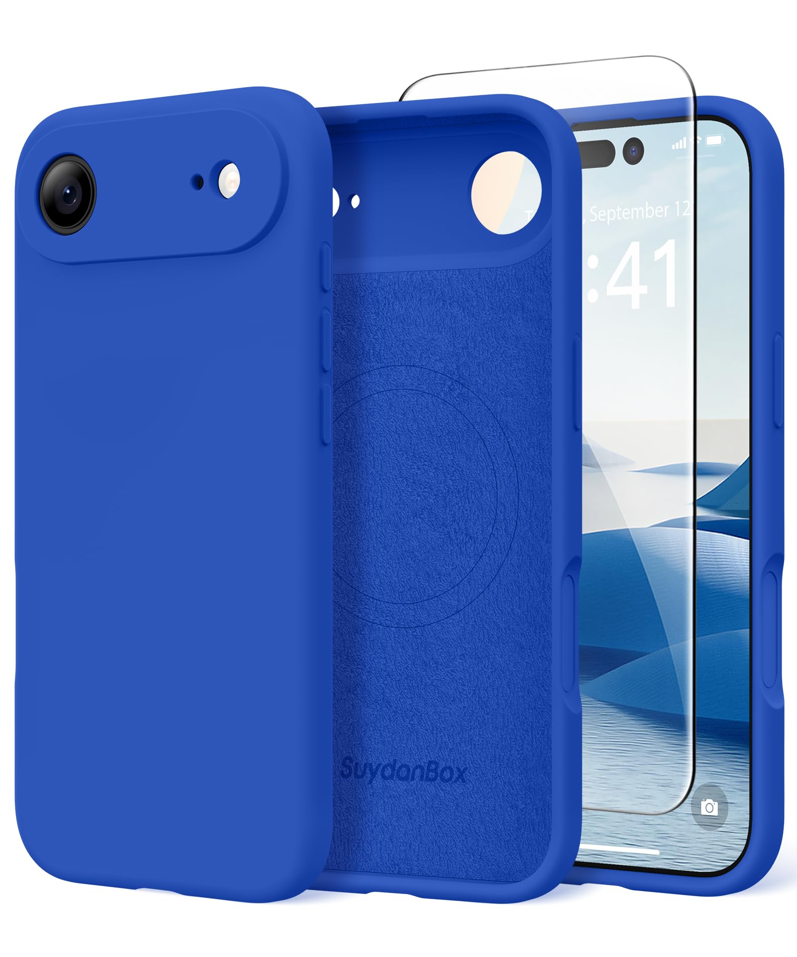 Magnetic for iPhone Air Case Silicone Klein Blue