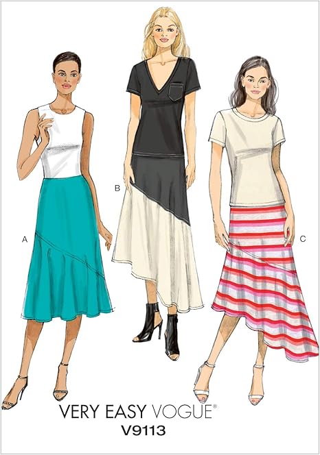 vogue wrap around skirt patterns