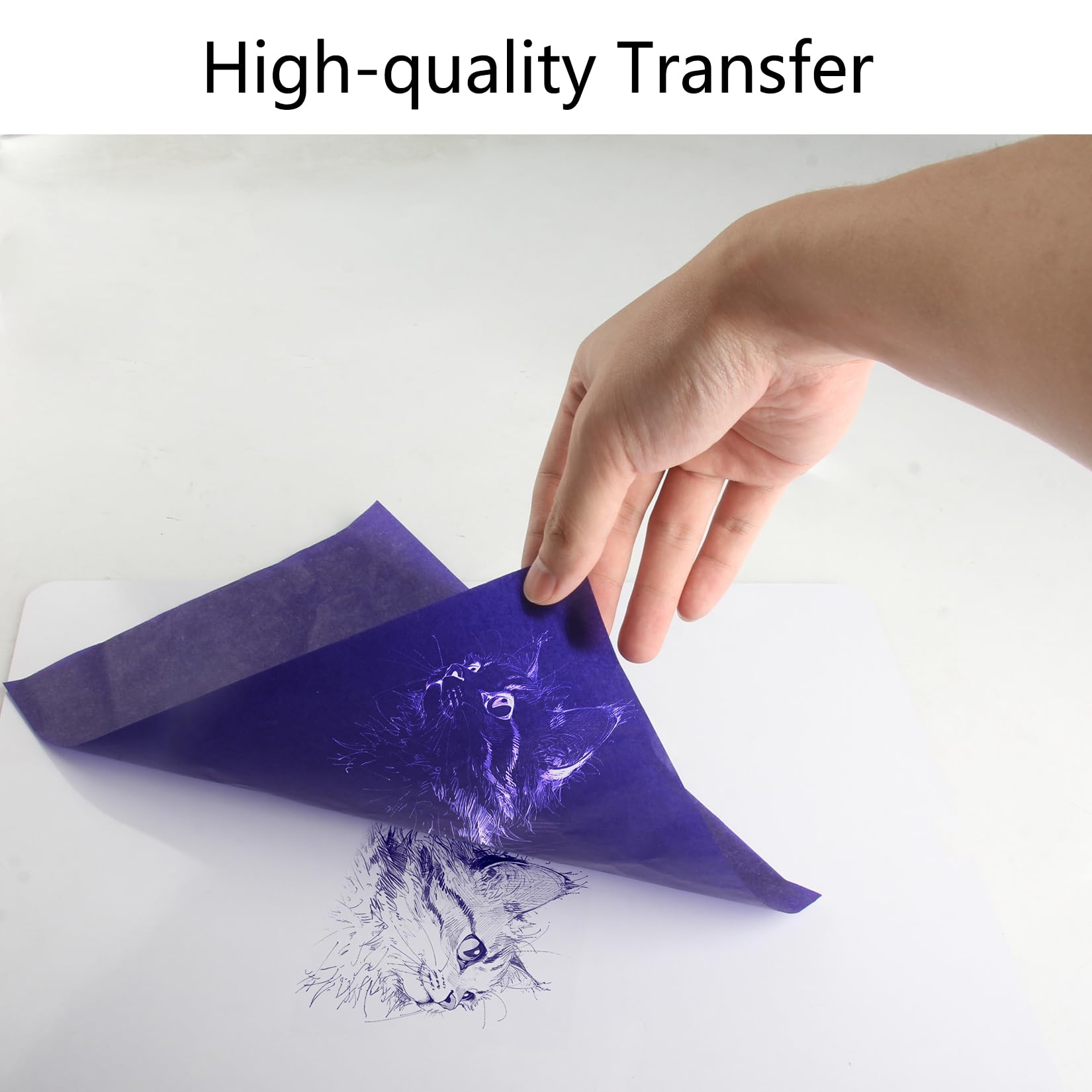 KALIONE 30 stuks koolpapier wit, grafiet kopie traceerpapier A4 wit koolpapier transferpapier koolpapier pauspapier voor hout papier doek glas keramiek, en andere oppervlakken printen