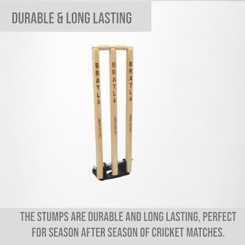 CBB Cricket Spring Return Stumps Wickets Metal Base Multi Surface Placement