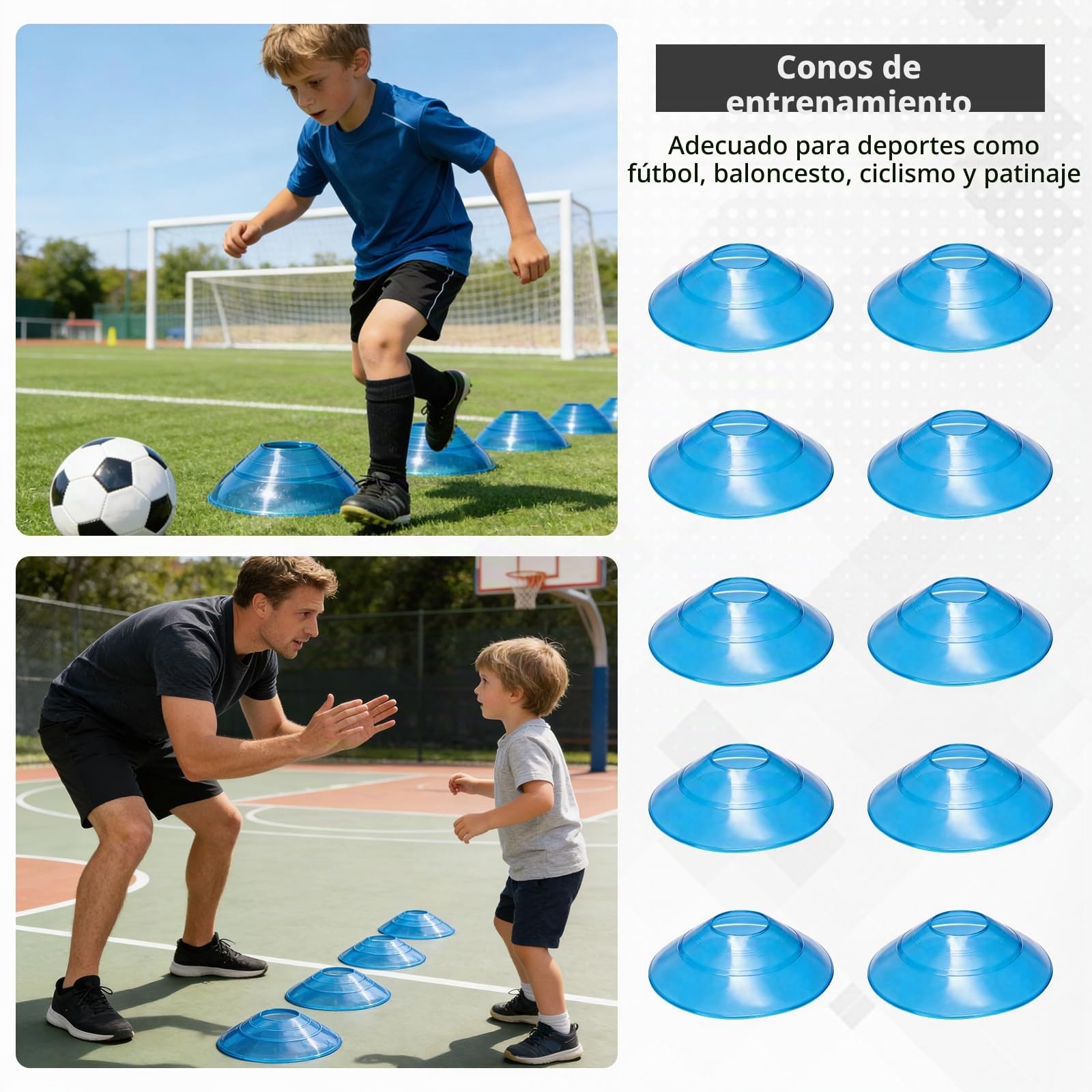 Kit De Entrenamiento De Fútbol - con Salto De Cuerda, Almohadilla Deportiva, Escalera De Ritmo, Palo De Entrenamiento ágil - Equipo Deportivo Completo para Velocidad Y Coordinación