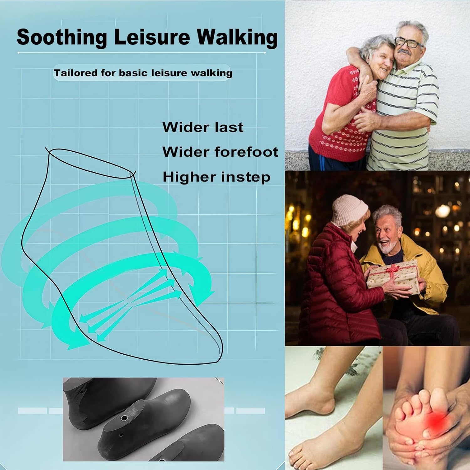 Diabetic Care Shoes,Stretch Upper All Day Comfort Slippers