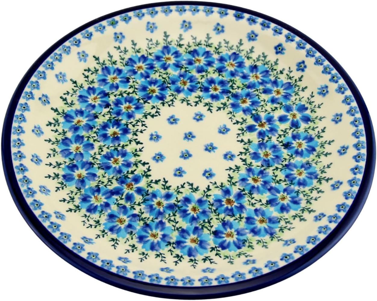 Polish Pottery Market Handmade Dinner Plate 10.75" Diameter by Zaklady Boleslawiec Poland - Dinnerware - Polish Stoneware