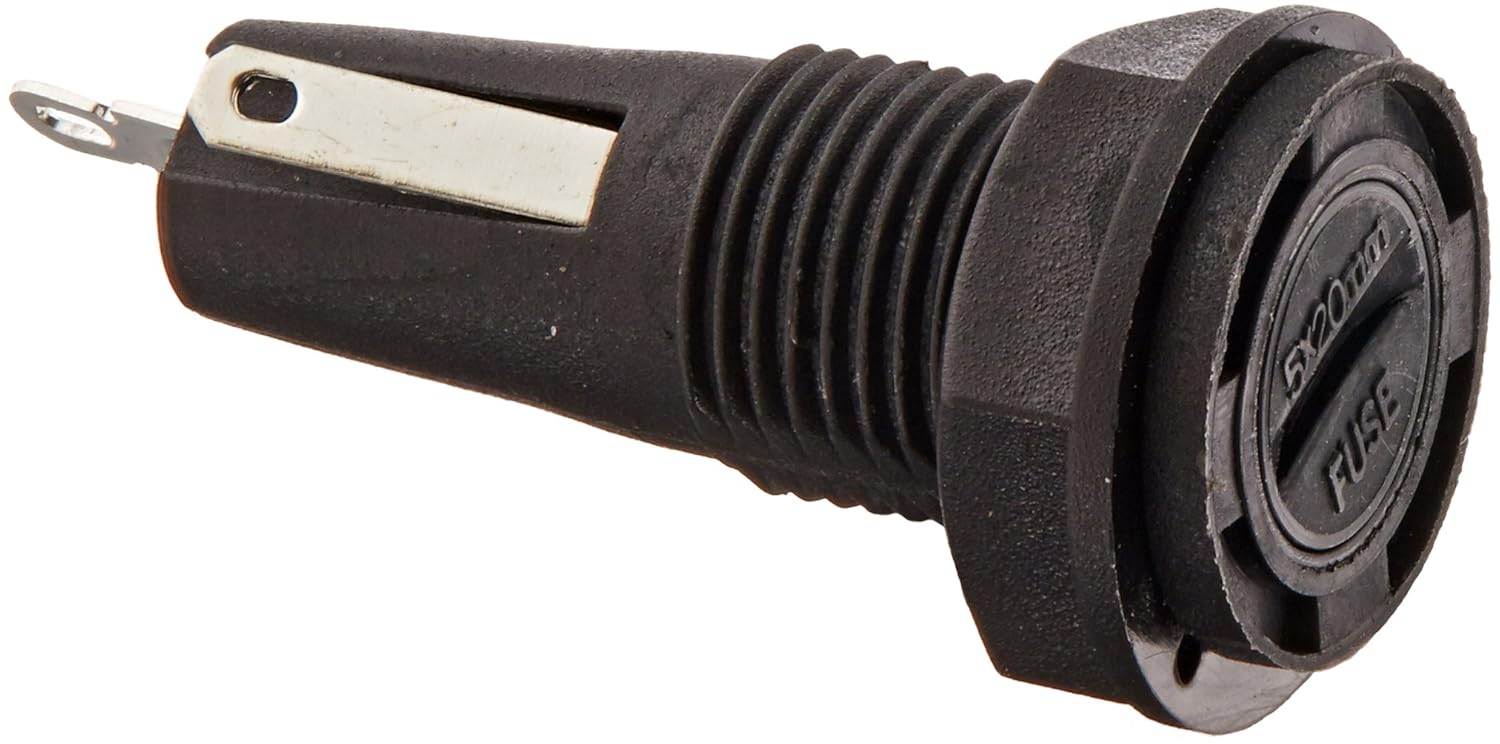 Mersen GPM Panel Mount Fuse Holder with Screwdriver Slot Cap, Solder