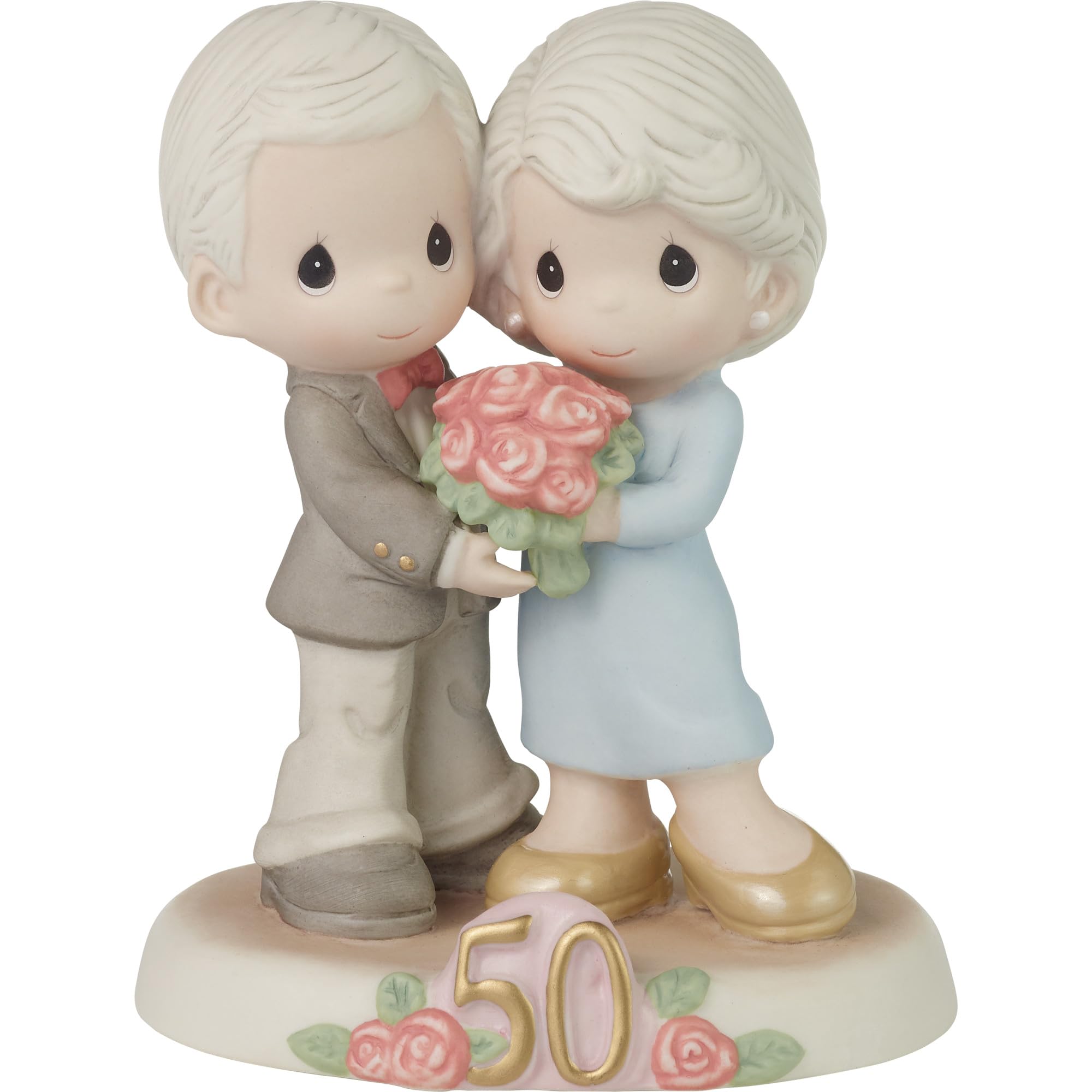Precious Moments ensemble de figurines en porcelaine biscuit 223019 décoration anniversaire 50 ans