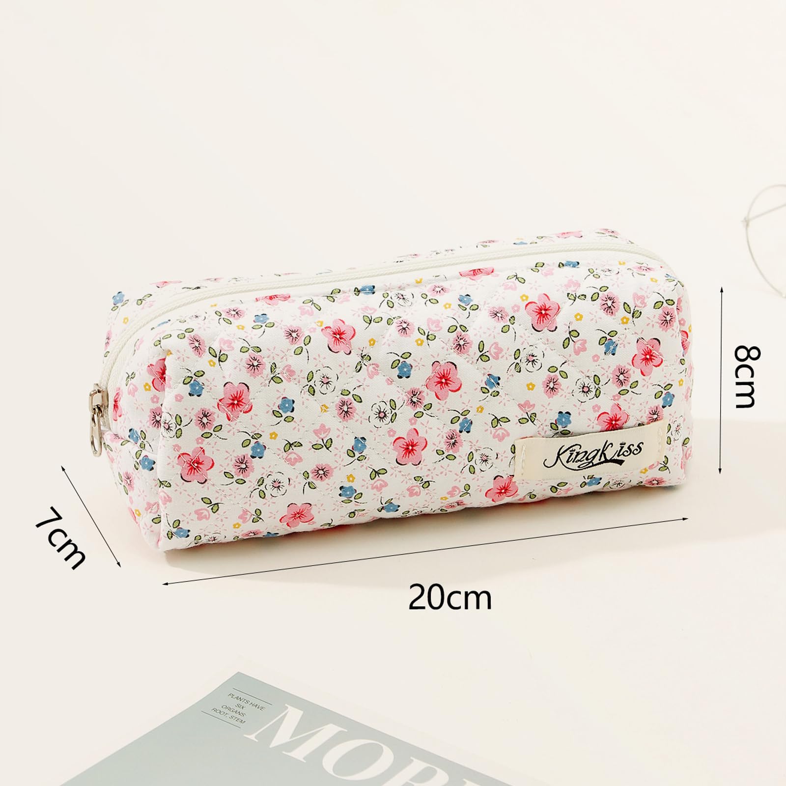 Qiwenr Pencil Case, Aesthetic Pencil Case, Pencil Pouch, Pen Pouch Portable Storage Bag, Used for Makeup Bags Wallets, Travel - Image 2