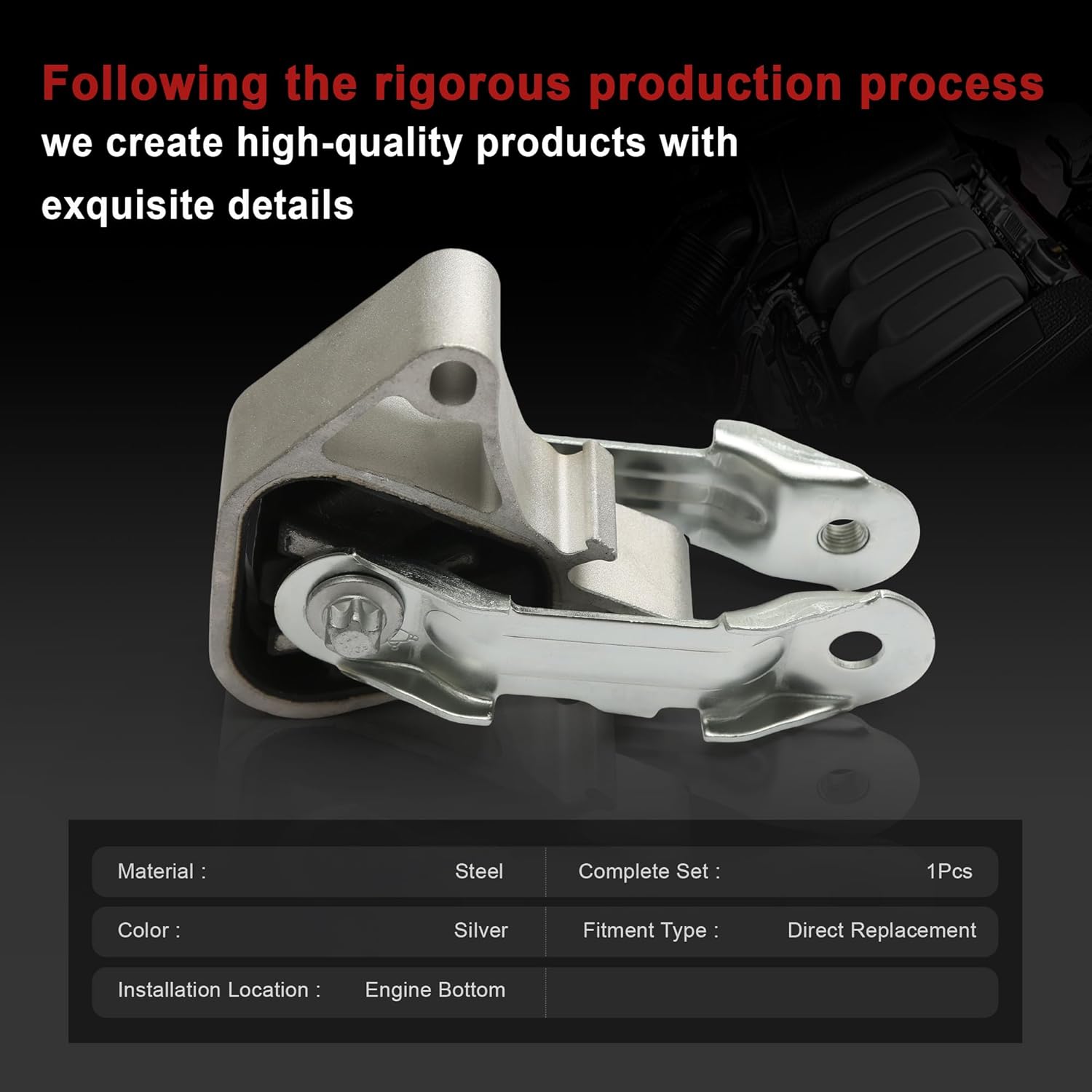 A2462400809 Engine Motor Mount Upper STD 2462400809 Replacement For Mercedes-Benz W176 W246 W242 C117 X117 X156 A200 A250 B200 B220 CLA200 GLA220