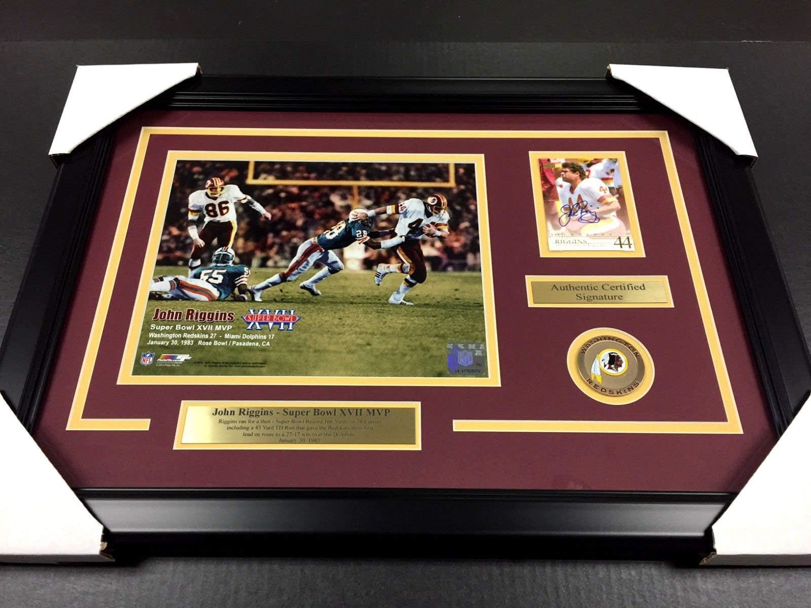 JOHN RIGGINS Autographed Signed Card FRAMED 8X10 PHOTO