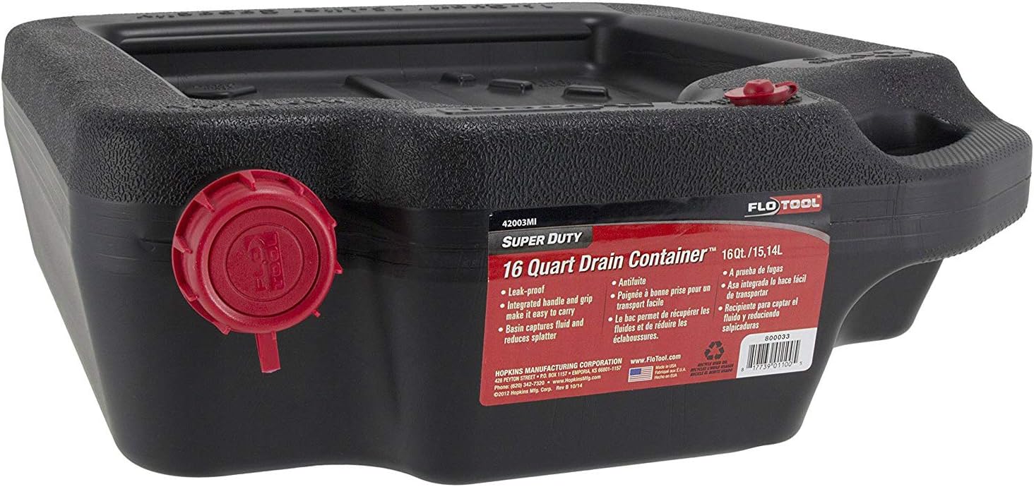 FloTool 42003MI 16-Quart Drain Container