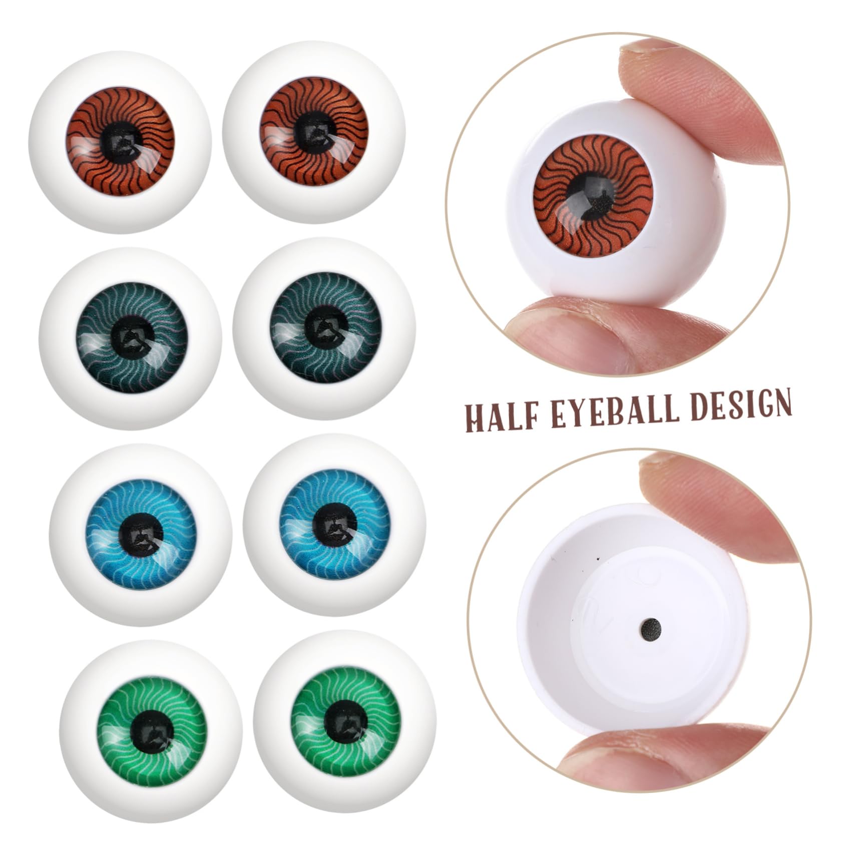 2 Globes Oculaires Coupés Halloween - Latex Réaliste, Accessoire Effrayant Pour Fête, Maison Hantée, Déco - 4