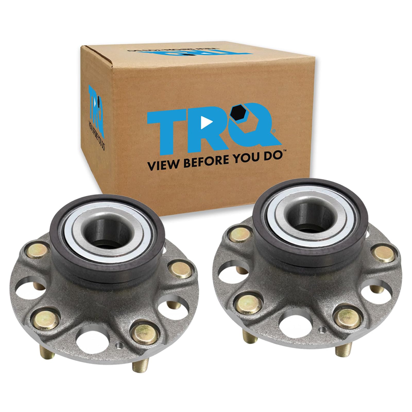 TRQ Rear Driver and Passenger Side Wheel Bearing and Hub Assembly Set 2