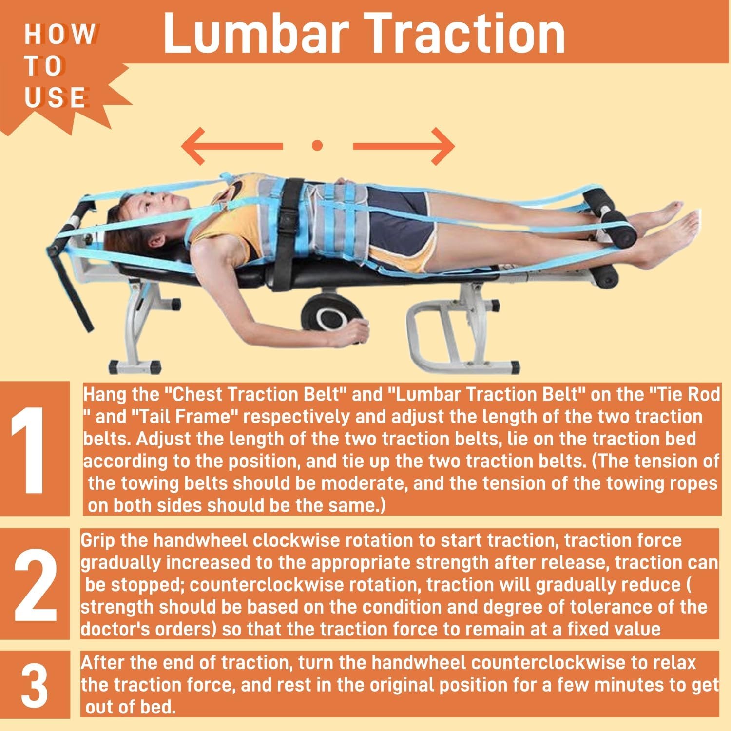 Cervical Traction with Lumbar Stretch Decompression Table,Realign Vertebrae & Alleviate Lumbar Strain,Full Body Stretching Device for Neck & Back