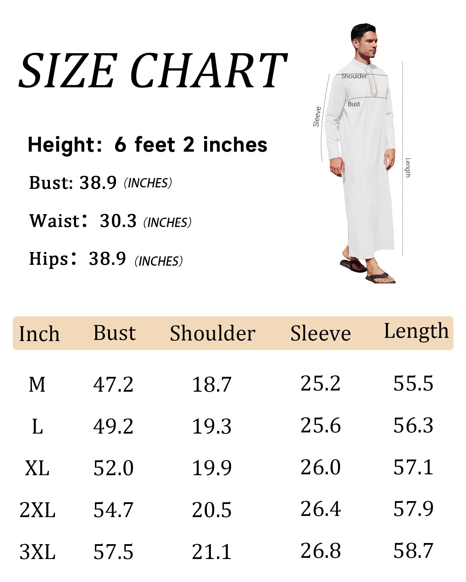 YAOHUOLE Vêtements islamiques Chemise de Nuit pour Homme Vêtements de prière Longs pour Hommes Islam