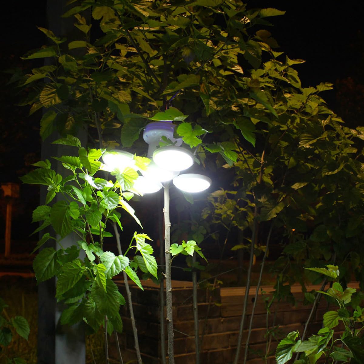 Lámpara de Camping Halloween LED Solar Plegable Portátil Recargable