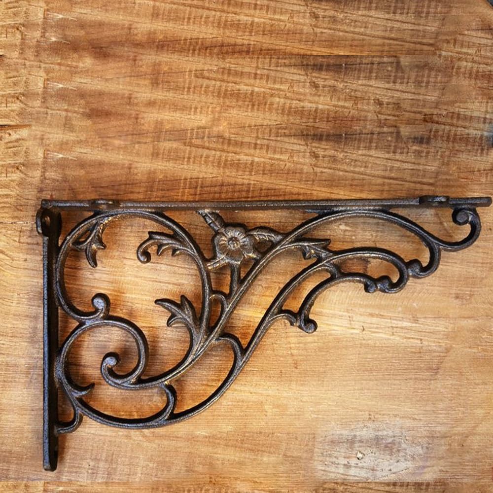 Dekorative Konsolen Aus Massivem Eisen Im Vintage-Stil, Robuste L-Regalhalterungen Aus Metall, Wandhalterung Für Regalbrett, Dreieckige Regalhalterungen