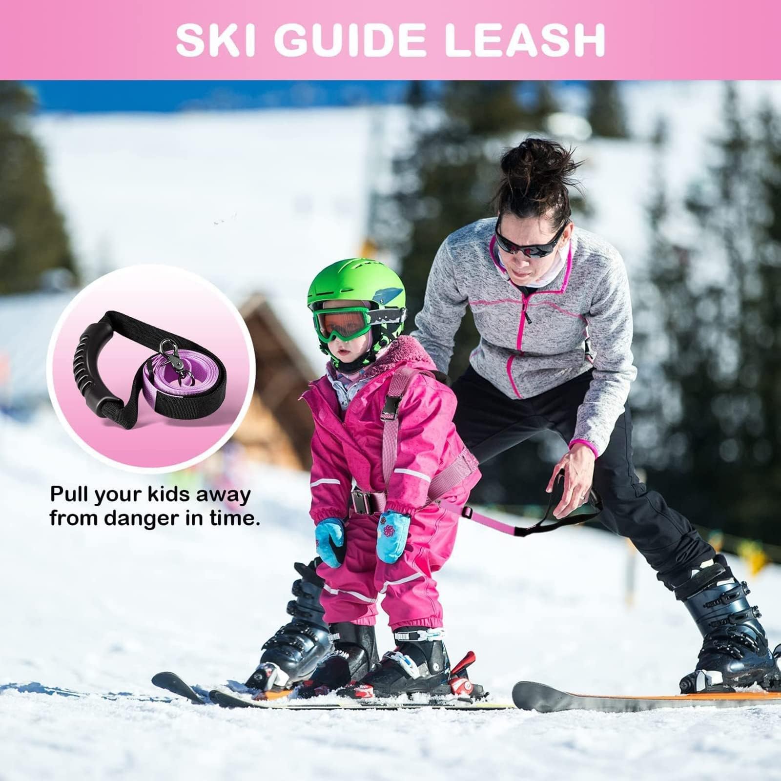 Uprząż Treningowa Do Jazdy Na Nartach I Snowboardzie Dla Dzieci Odpinany Pasek Do Jazdy Na Nartach Regulowana Kamizelka Do Nauki Jazdy Na Nartach Akcesoria Narciarskie