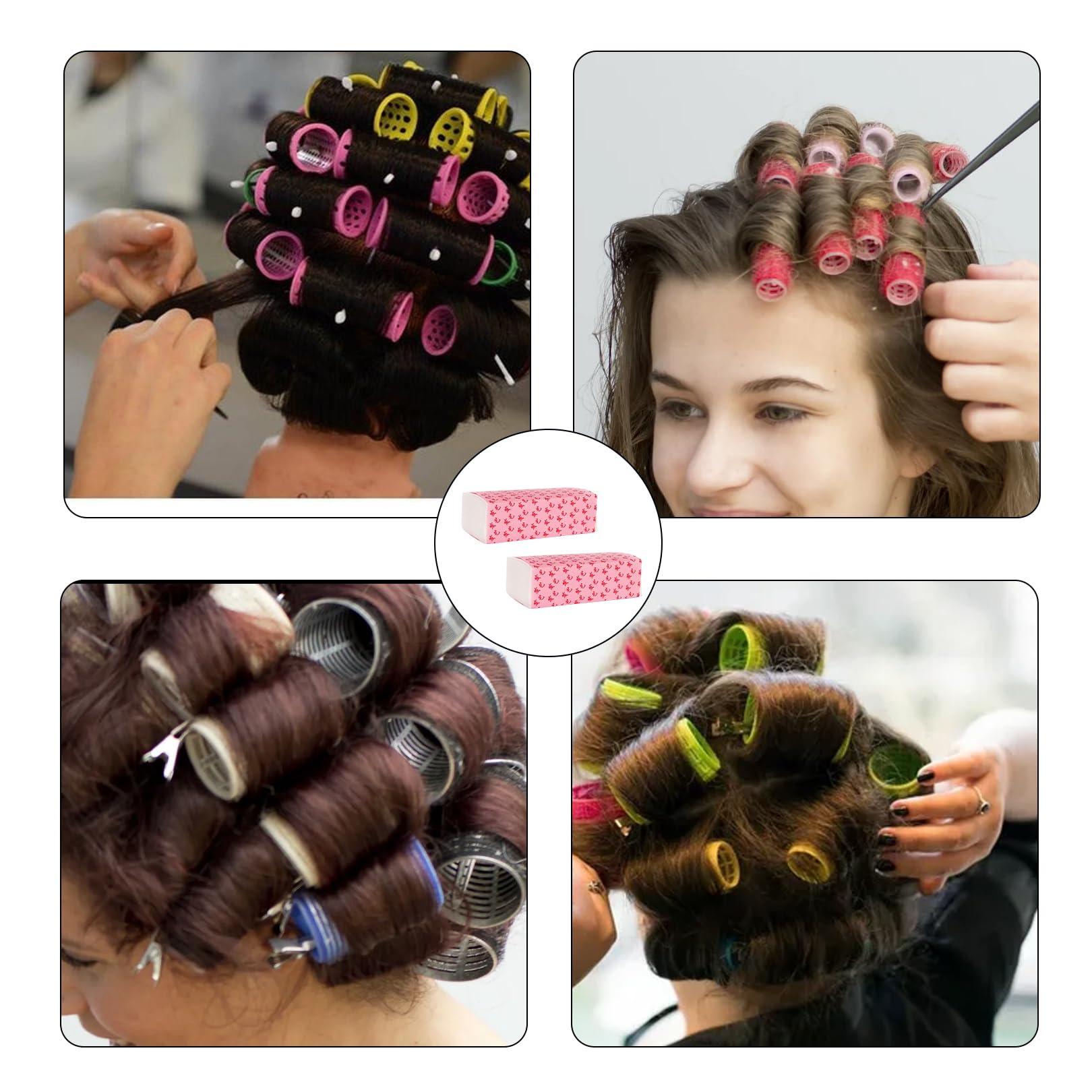 200 Piezas de Papel Permanente,Papeles Perm del Cabello,Papel de Punta Permanente para Fluido Permanentes,Completo Papeles Perm Ultrafino para el Frío y el Calor para Peluquería Como Uso Individual