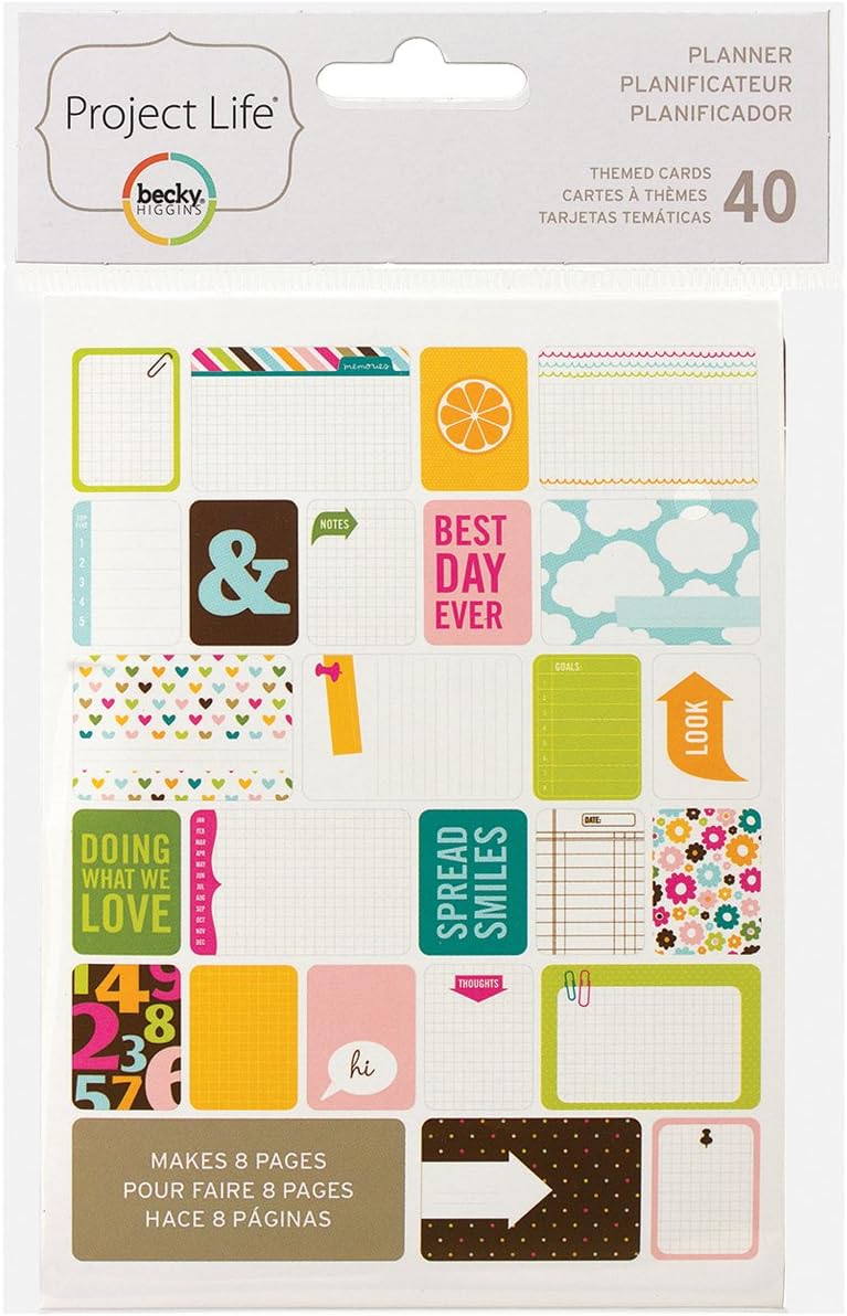 Project Life Themed Card, Planner