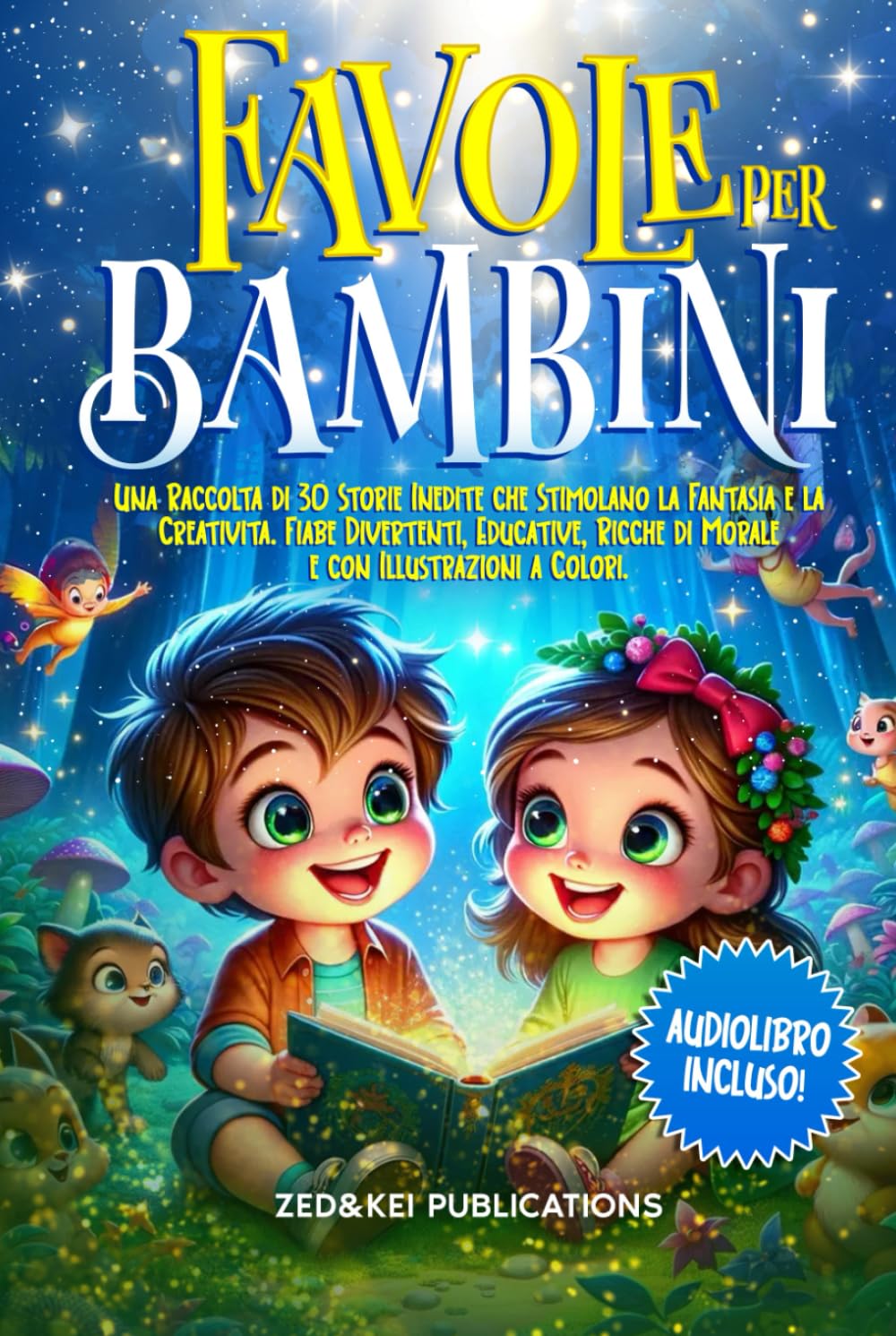 Favole Per Bambini: Una Raccolta di 30 Storie Inedite che Stimolano la Fantasia e la Creatività. Fiabe Divertenti, Educative, Ricche di Morale e con Illustrazioni a Colori