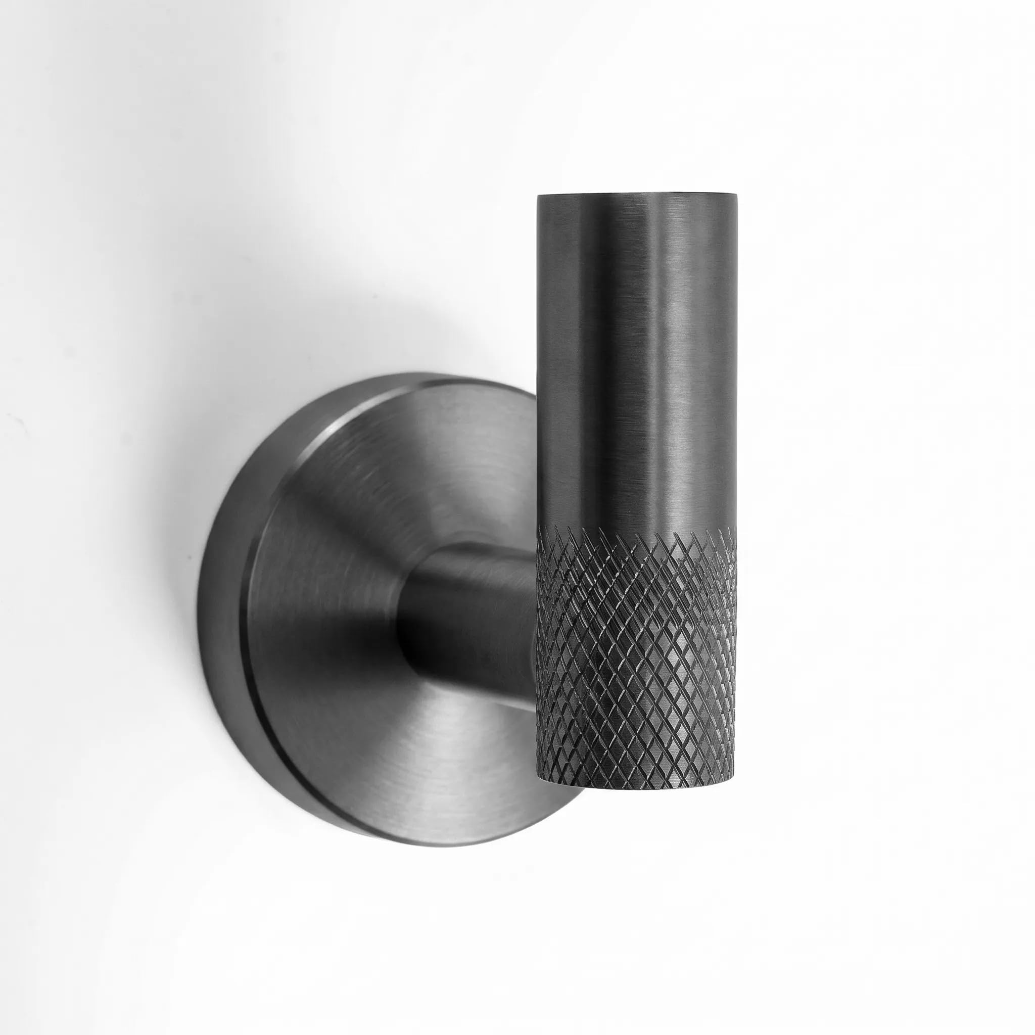 Rea - Juego de Perchas de baño Grid 4 Piezas - Titanio - Metal - 10 x 10 x 10 cm