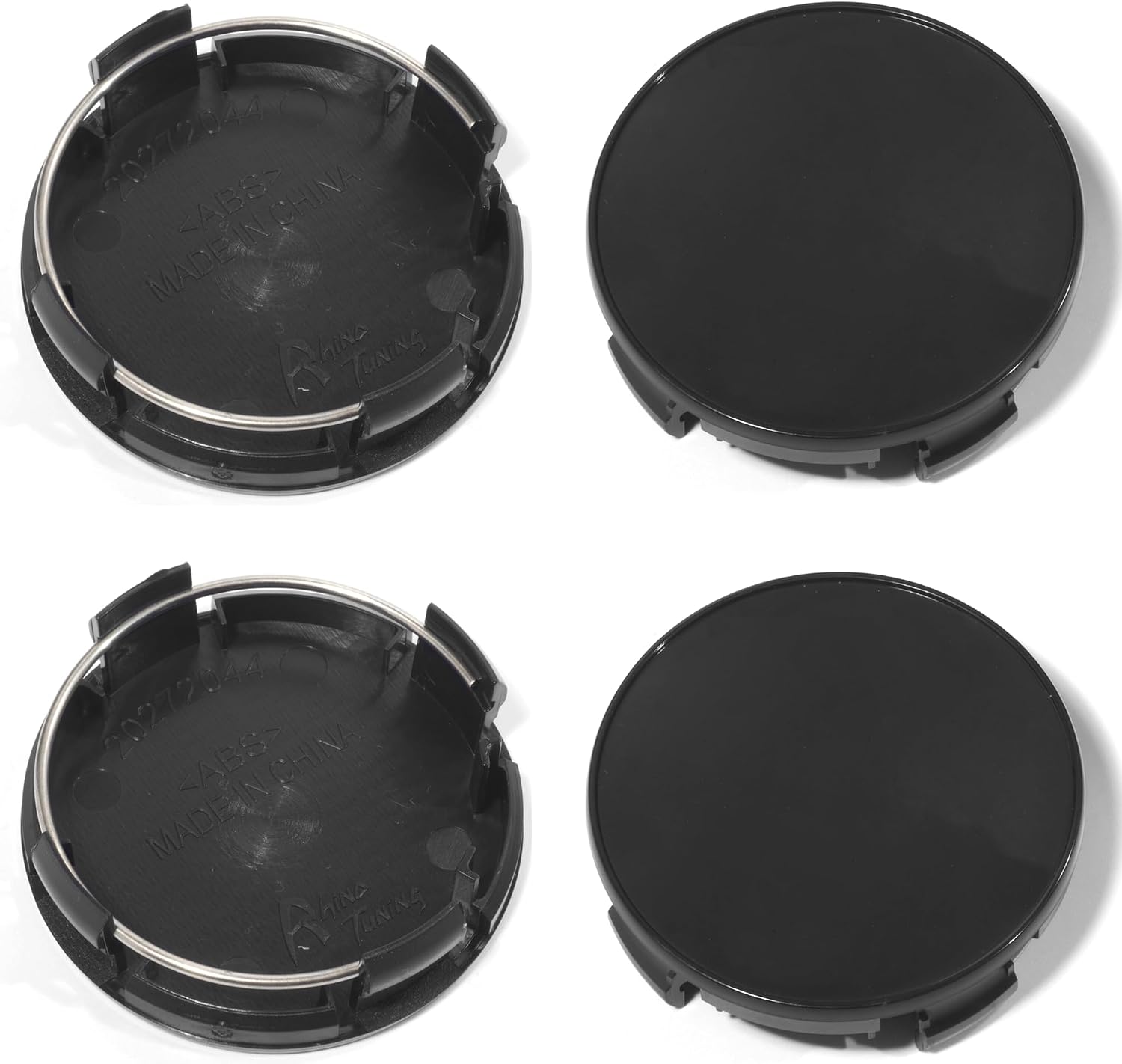 4Pcs Wheel Center Caps for Avalon Camry Corolla Highlander Matrix Prius RAV4 Wheel Rim Outer 63mm(2.5in) Inner 58mm(2.28in) Black Hub Caps, Replacement 42603-06160 42603-06150 TYB0061