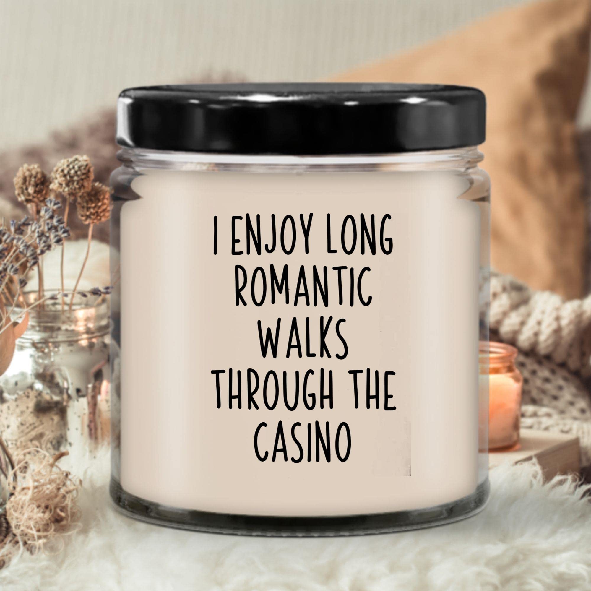 Casino Gifts, Gambler Gift, Casino Player Candle, Poker Lover Gift, Gambling Cup, Casino Birthday, All Natural Soy Candles 9Oz Vanilla CAQ016