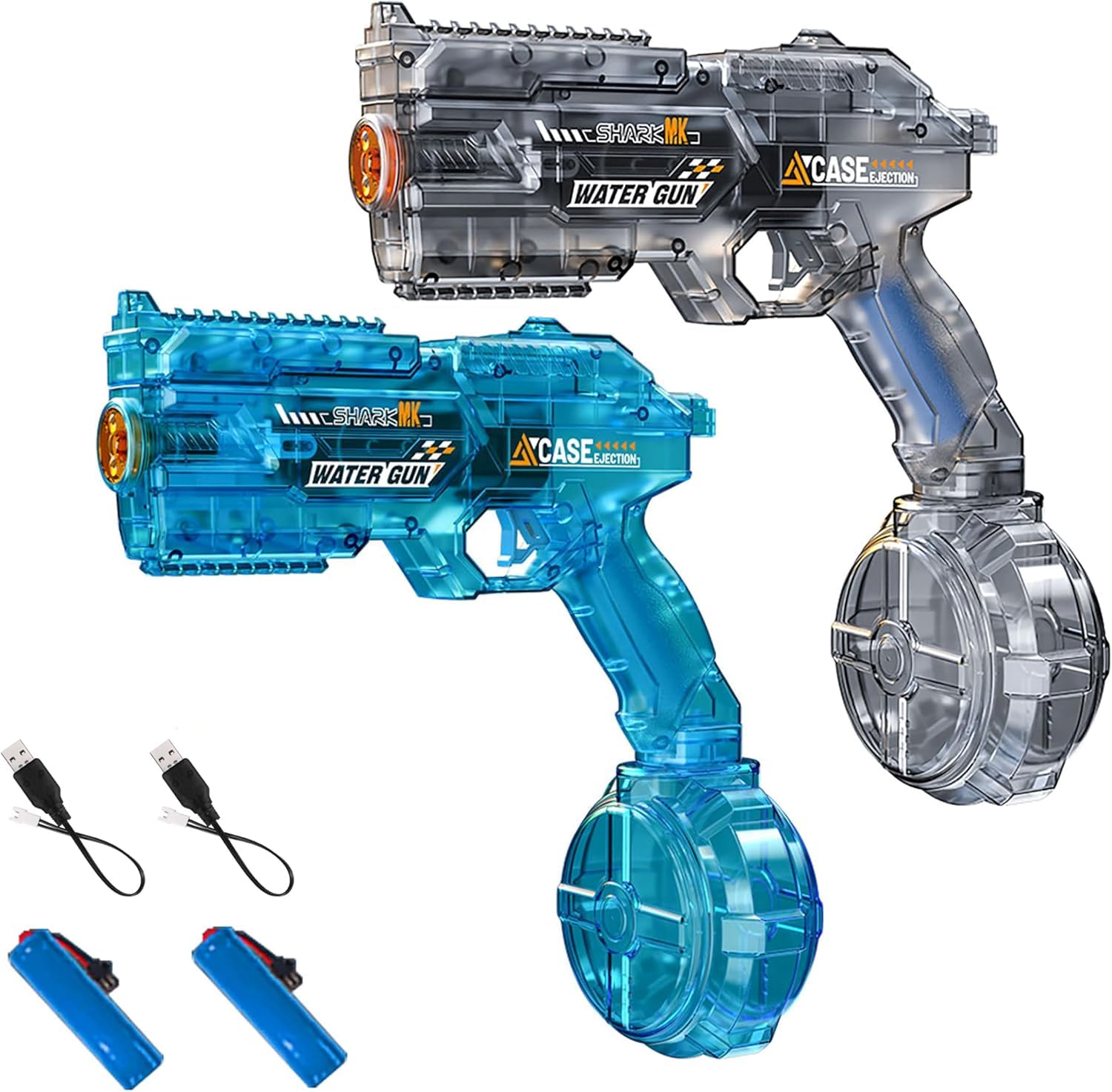 2 Pack Electric Water Gun, Water Guns for Adults, Magazine Large Capacity Automatic Water Gun, for Outdoor Activities