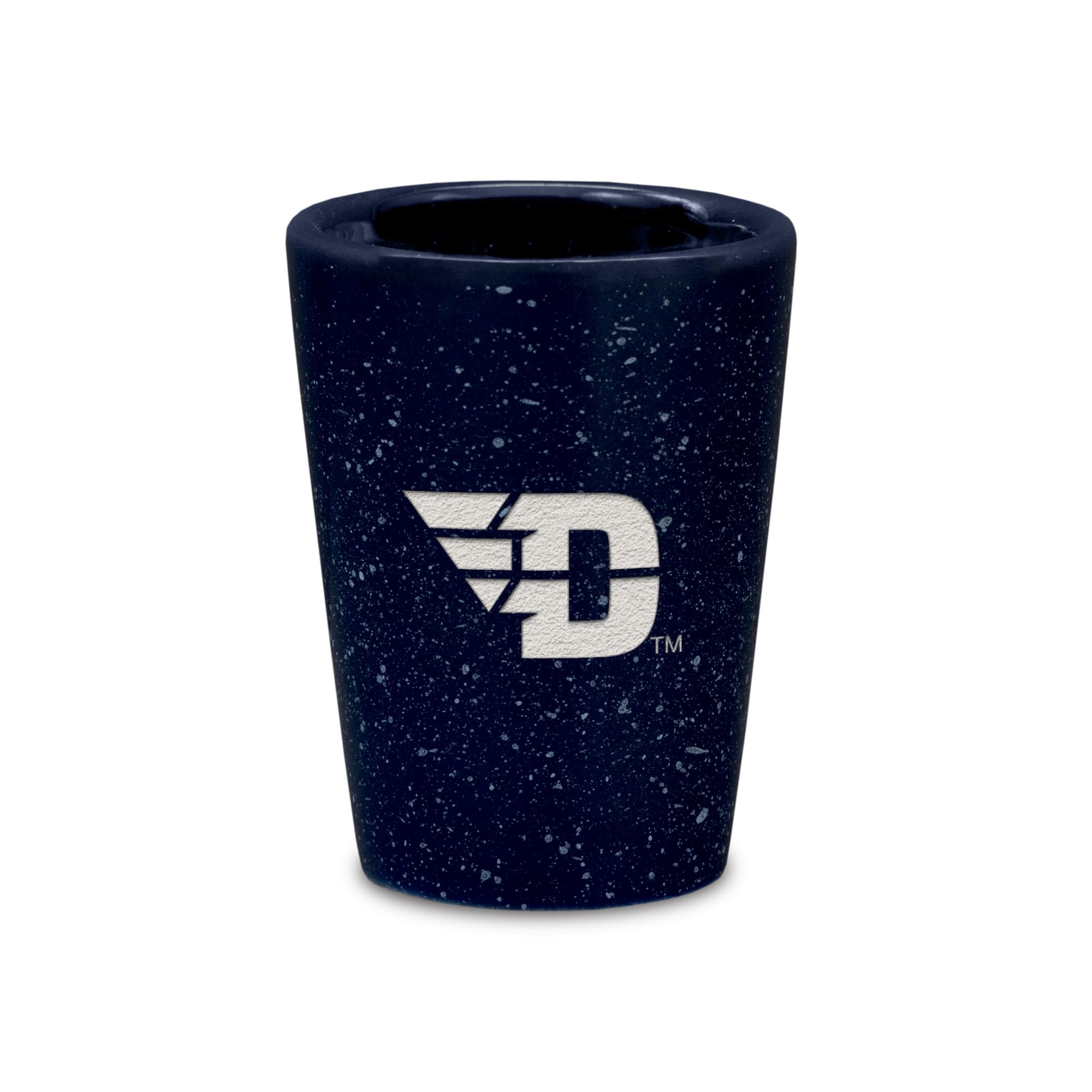 Verre à shot gravé au laser Dayton Flyers céramique haute finition