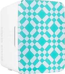 Cooluli Mini geladeira de 10 L para quarto – carro, mesa de escritório e dormitório – Cooler e aquecedor portátil de 12 V para alimentos, bebidas, cuidados com a pele, beleza e maquiagem – Geladeira