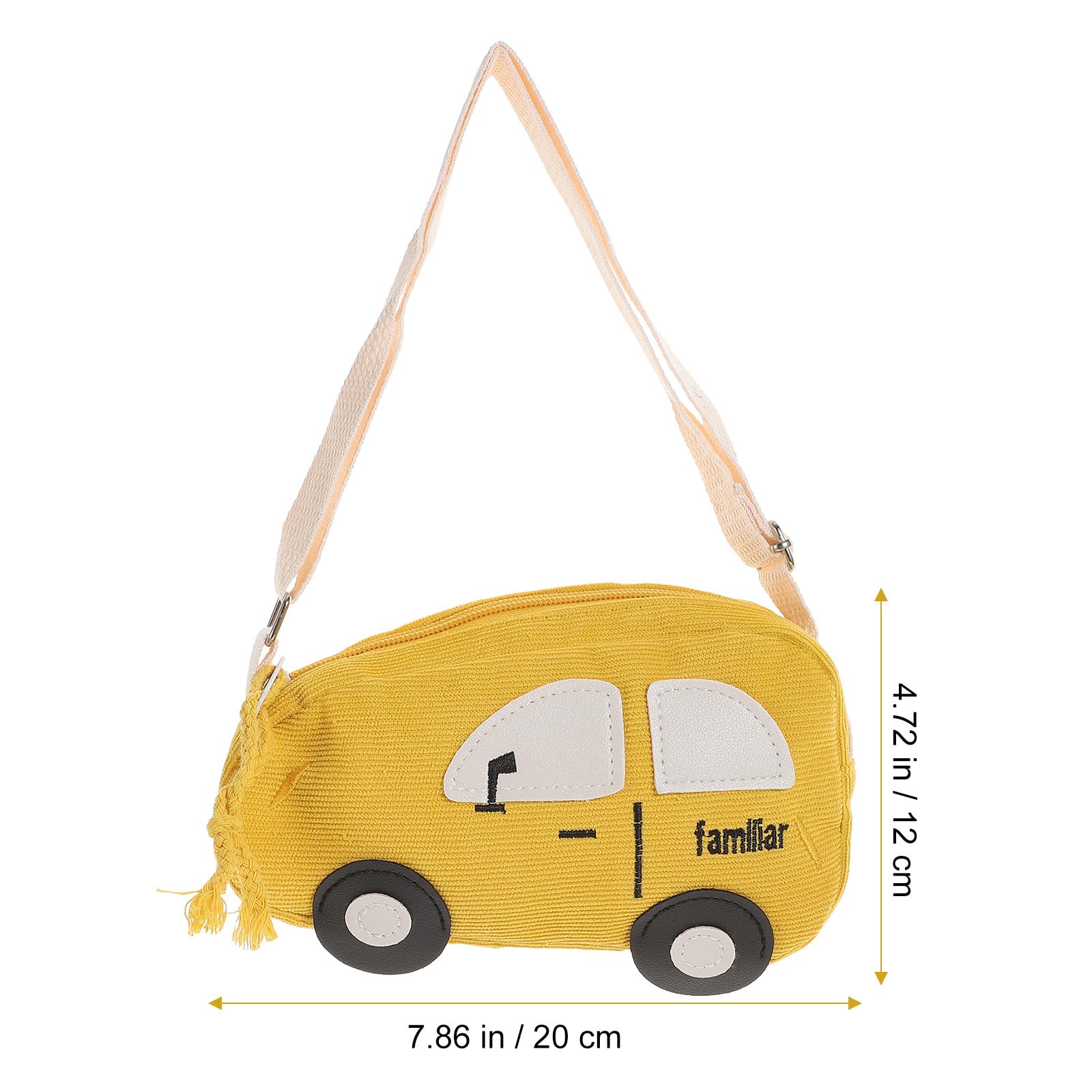 VALICLUD - Borsa a tracolla per bambini, Giallo (giallo.), 20X12CM