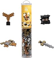 Vista 15 de Plus Plus Bloques de construcción entrelazados de 240 piezas para niños, juguetes de conexión de extremo abierto, mini manipulativos Stem Bin