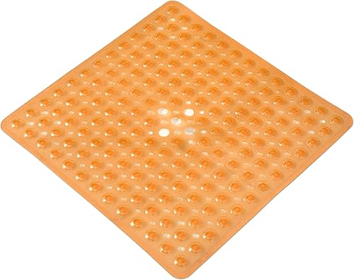Miniatura 30 de Almohadilla de ducha antideslizante para bañera, 21 x 21 pulgadas, suave, de gran tamaño, lavable a máquina, con orificios de drenaje, ventosa para