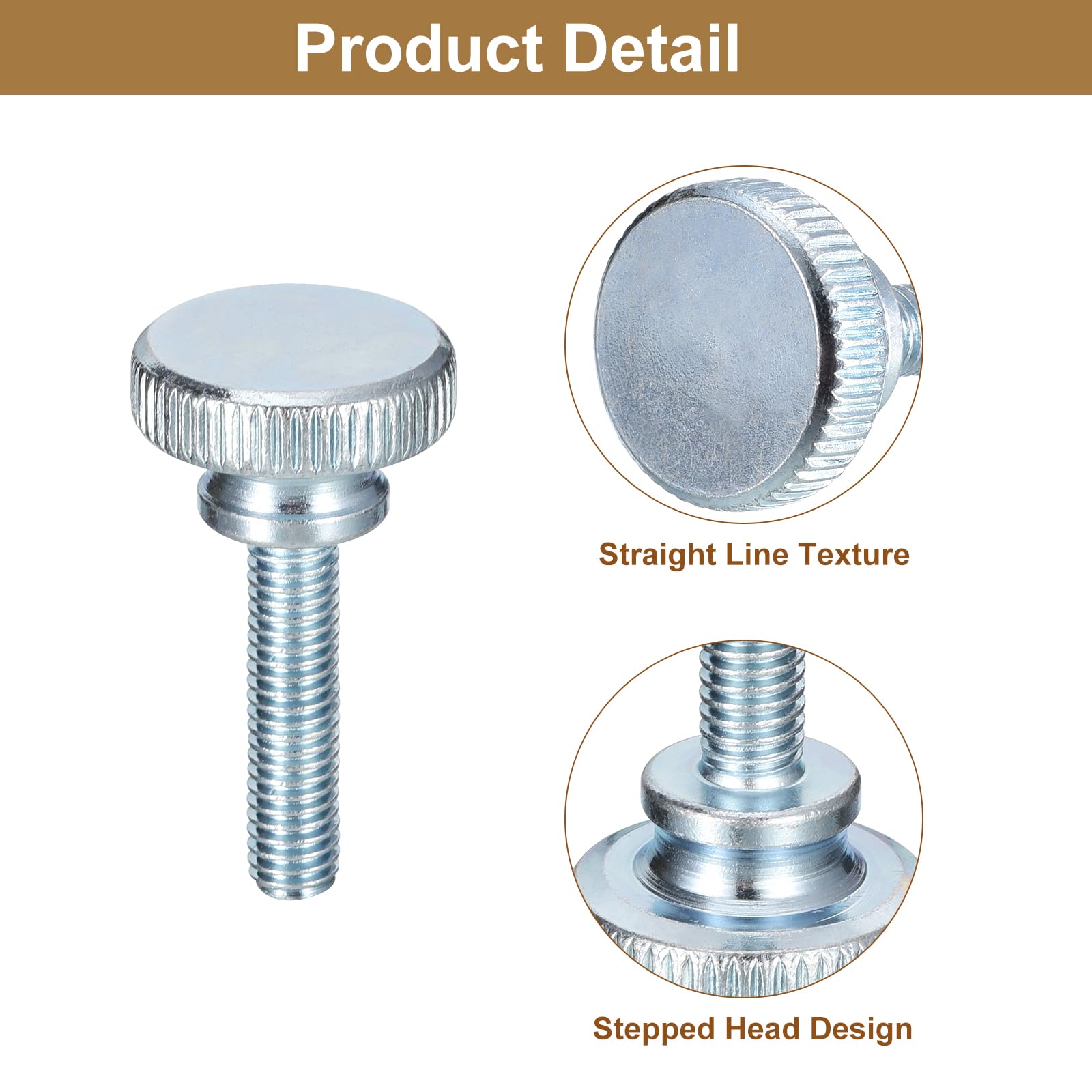 M6x30mm acier carbone vis à main tête moletée vis pouce 5pcs | Walmart M6x30mm acier carbone vis à main tête moletée vis pouce 5pcs | Walmart