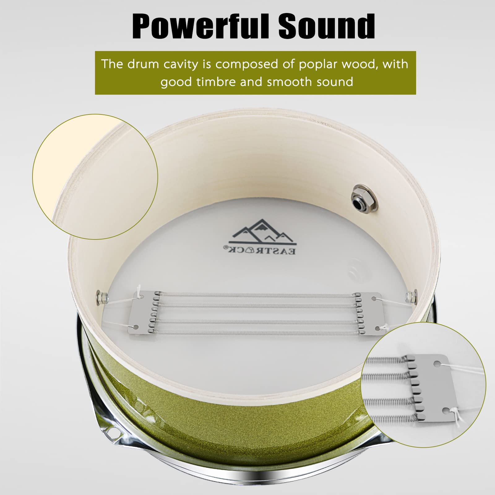 EASTROCK Drum Set, 3 Piece 13 Drum Sets For