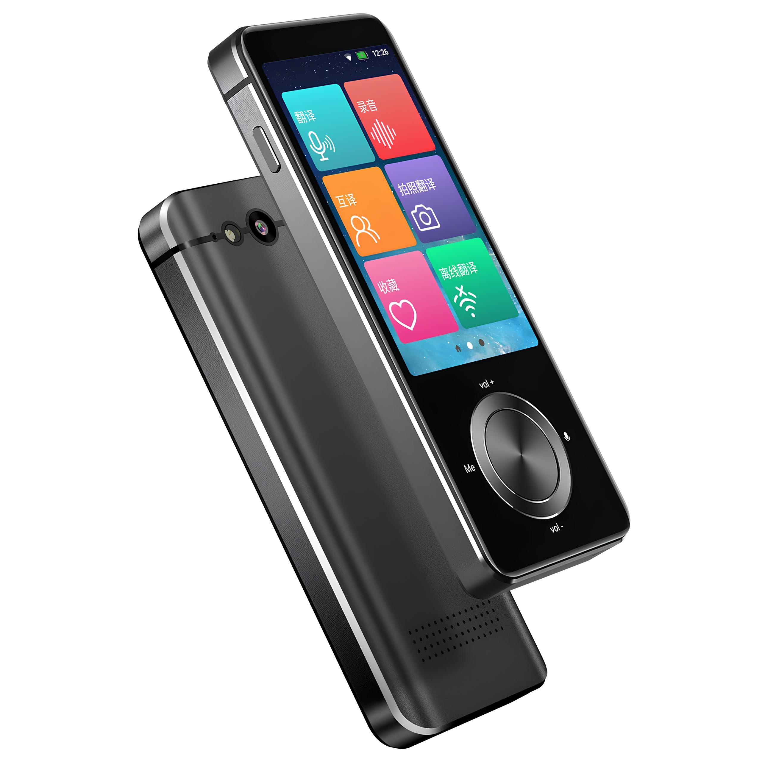Traductor de Voz Inteligente portátil con Pantalla táctil, traducción bidireccional en Tiempo Real, Wi-Fi y Bluetooth, Compatible con múltiples Idiomas