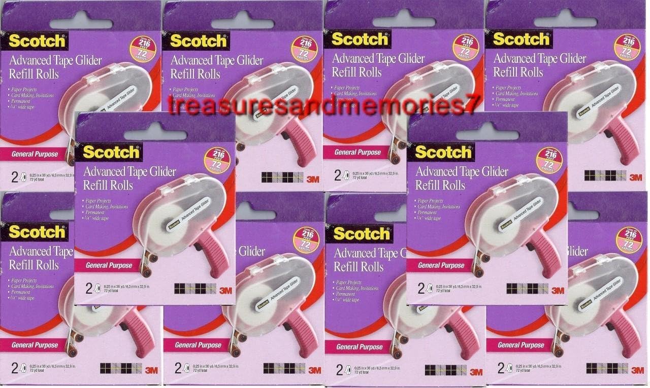 20 Rolls Scotch Advanced Tape Glider REFILL ROLLS General