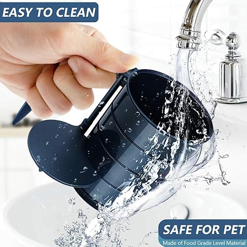 Miniatura 3 de Joansan Cuchara de comida para perros, cucharas de comida para mascotas, 4 tazas de capacidad en 1 taza, cuchara medidora para mascotas, perros,