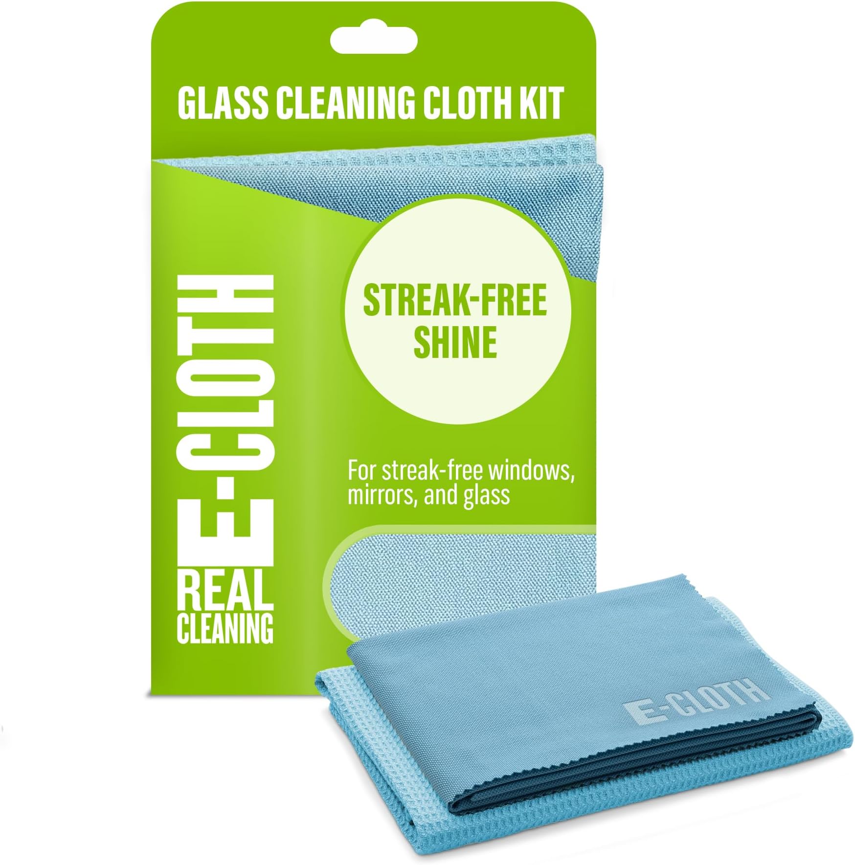 glass cleaner, window cleaning kit, microfiber cleaning cloth, best for cleaning indoor and outdoor glass windows and doors, car windshields, washable and reusable, 100 wash promise, blue