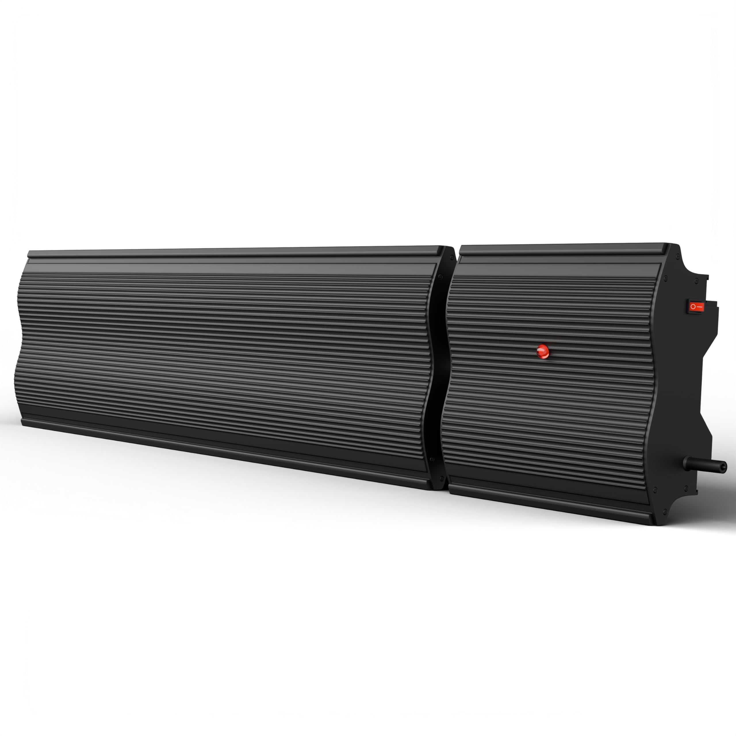 Radi8 Industries Far Infrared Electric Bar Heaters | Low Energy Wall Mounted, Without LED, Wifi/Thermostat, (940x200x63mm) 3ft-1200W (220-240V/50Hz), UK-Brand