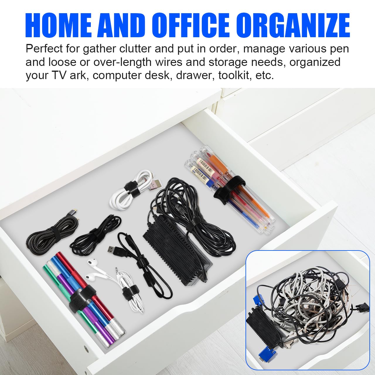 Reusable Cable Ties - Organize Wires & Cables -4