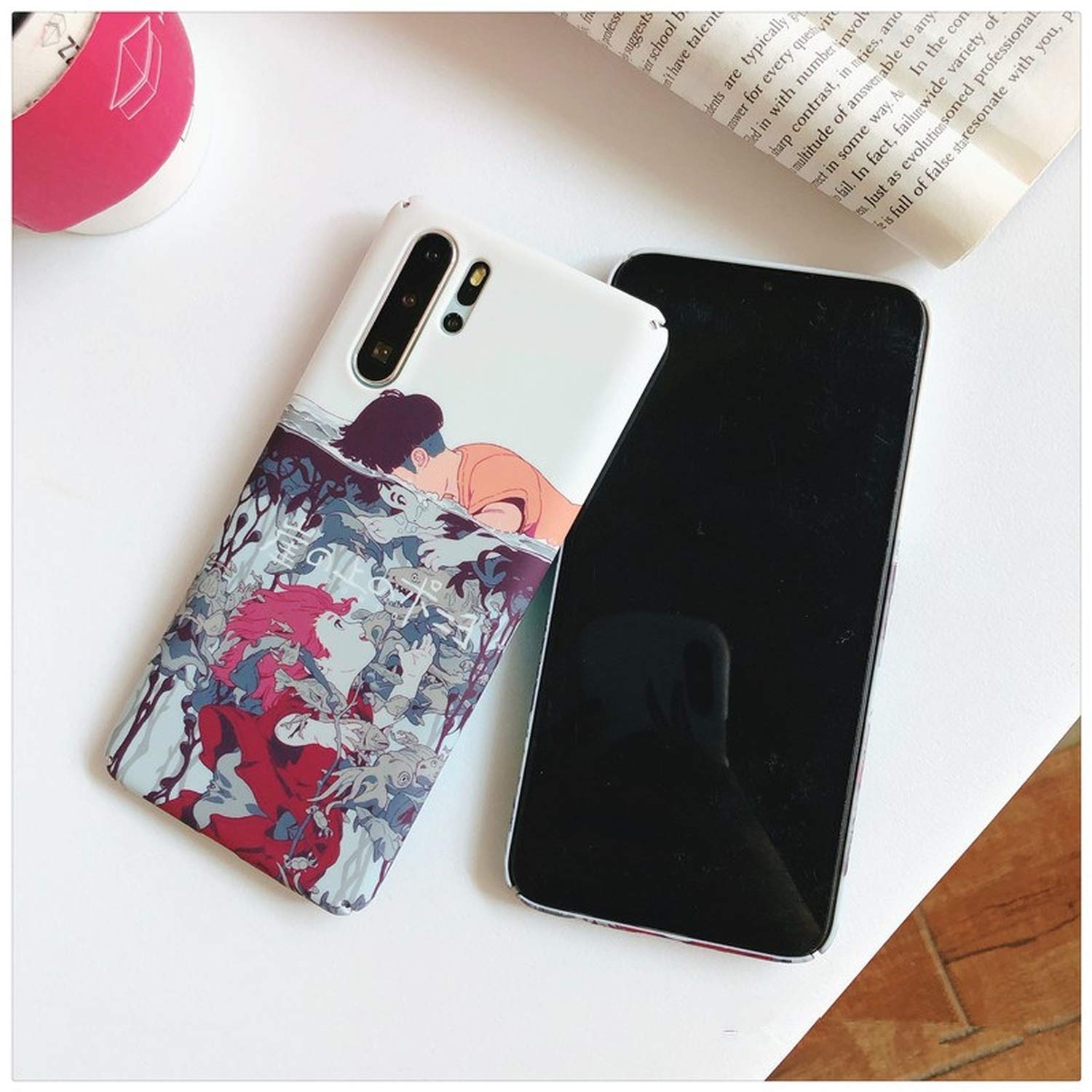 Amazon | スマホケースアニメハードプラスチック電話ケースHuawei P30