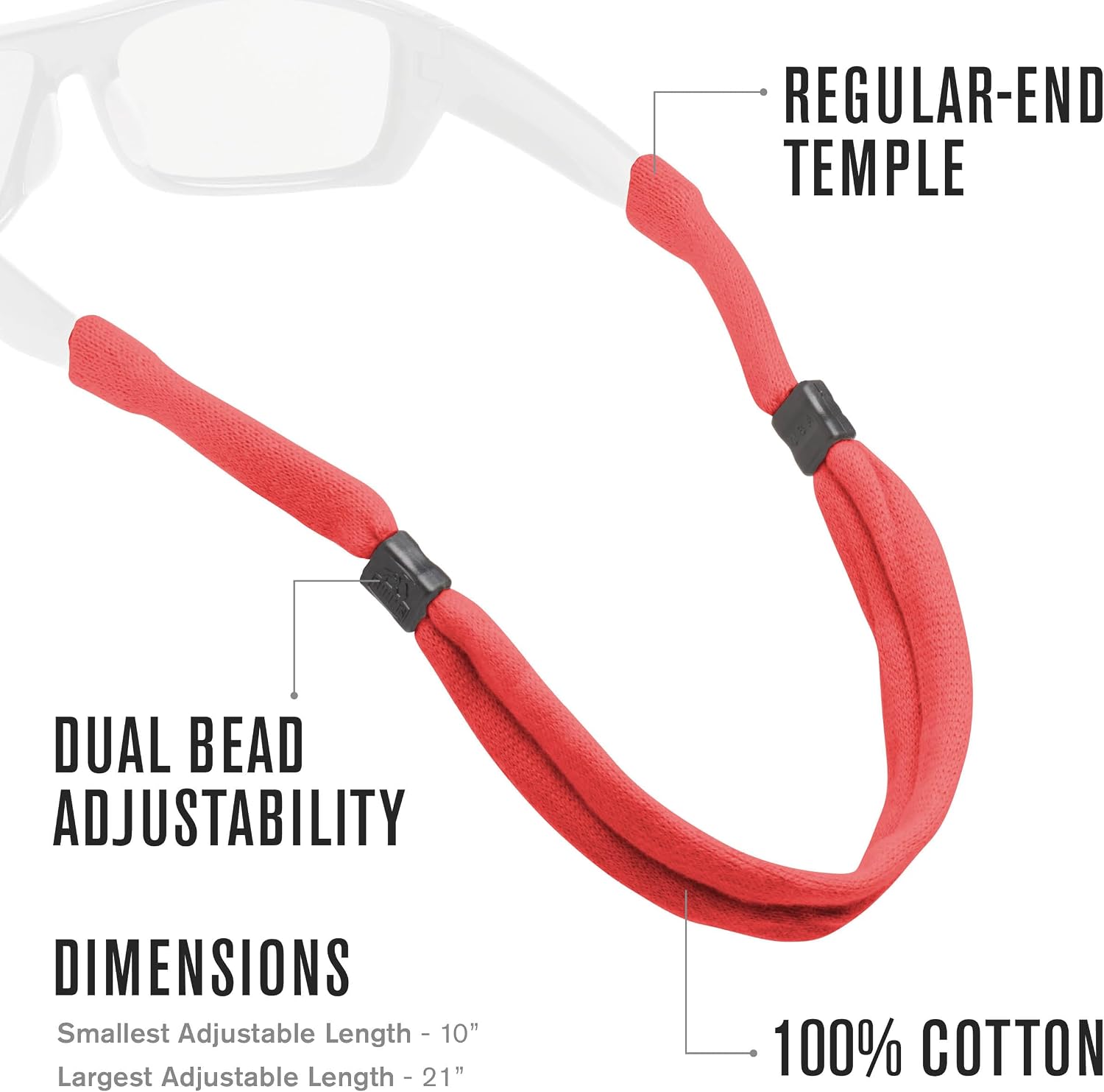 Chums No Tail Adjustable Eyewear Retainer image 5