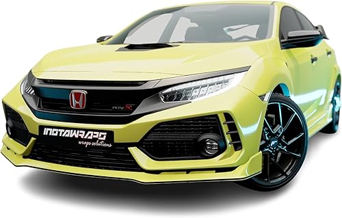 Avery SW900 - Rollo de envoltura de coche amarillo brillante ambulancia 236-O (Muestra de 3 x 5 pulgadas) Envoltura de vinilo automotriz para