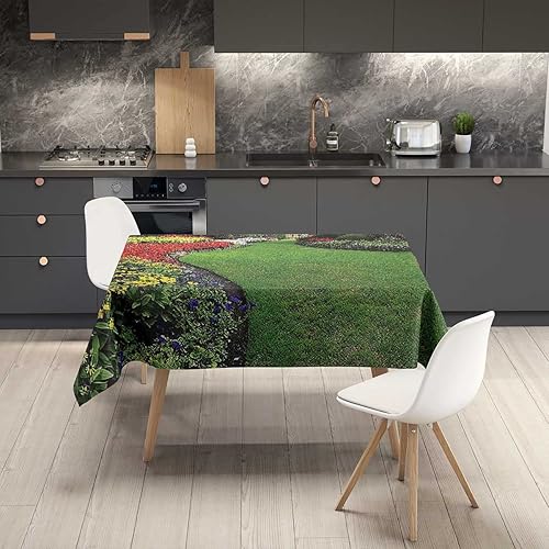 Vista 61 de Mantel Redondo para Mesa De 4 Sillas Gris Topo Gris Claro Verde Mantel Camping Lavable Resistente al Agua 30 X 30 Pulgadas