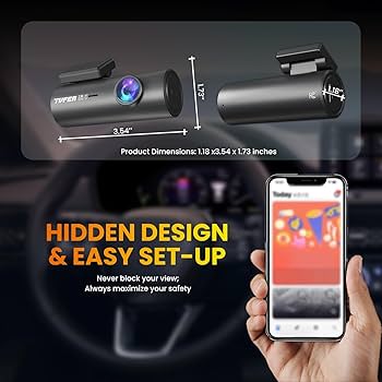 Amazon.com: TVFEA Dash cam 2.5K+64G SDCard, Dash Camera for