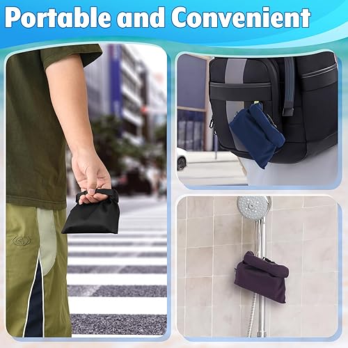 Miniatura 6 de Cosmos Bolsa seca impermeable de 3 piezas, mini bolsa impermeable portátil, bolsa de almacenamiento pequeña enrollable para viajes al aire libre,