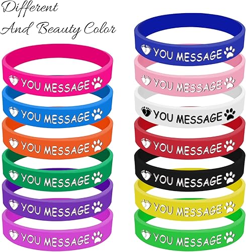 Miniatura 4 de VPkiirai Pulseras de silicona personalizadas, pulseras de goma personalizadas, a granel 151050100200 para regalos, eventos, motivación, conciencia,