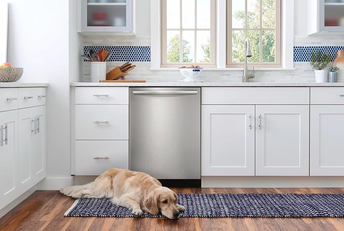 Lavavajillas empotrable de 24 pulgadas Frigidaire GDSH4715AF con capacidad para 14 cubiertos, control superior táctil y 5 ciclos de lavado en acero inoxidable miniatura 2