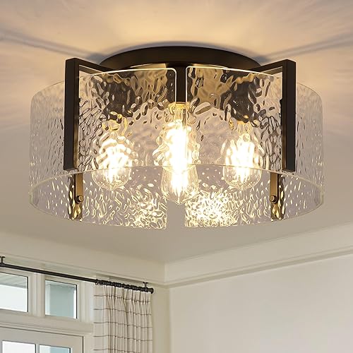 Miniatura 12 de Moderna lámpara de techo semiempotrada, lámpara dorada para pasillo, montaje en techo, regulable, para vestíbulo, cocina, lámparas de techo para