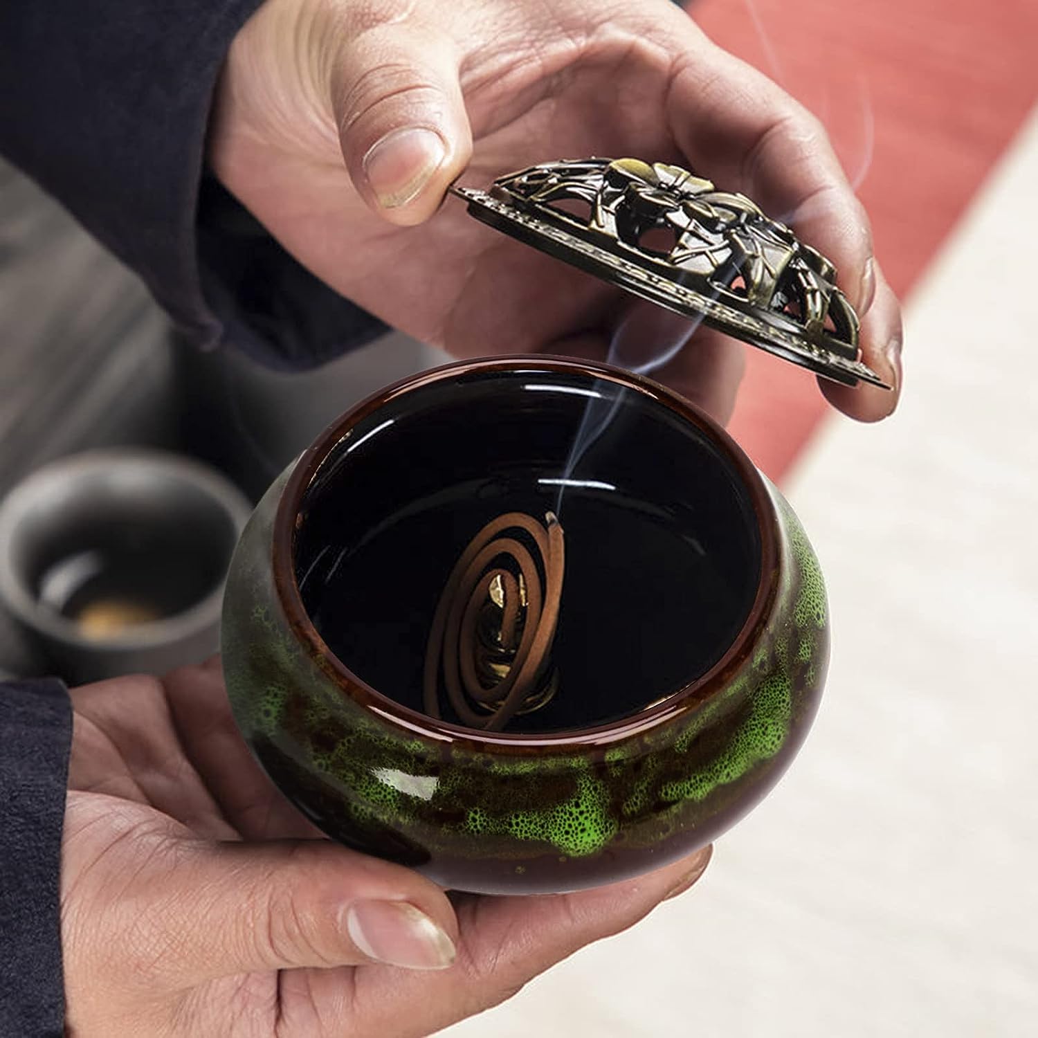 陶器製 香炉 蓋付き 箱つき 81gLoB-DrdL._AC_UF894,